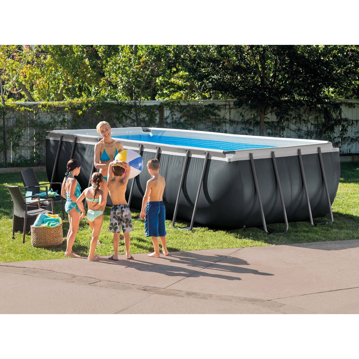 Чашковый пакет 7,32×3,66×1,32 м армированный для каркасного бассейна Rectangular Ultra Frame INTEX 12446A Чашковый пакет 7,32×3,66×1,32 м армированный для каркасного бассейна Rectangular Ultra Frame INTEX 12446A