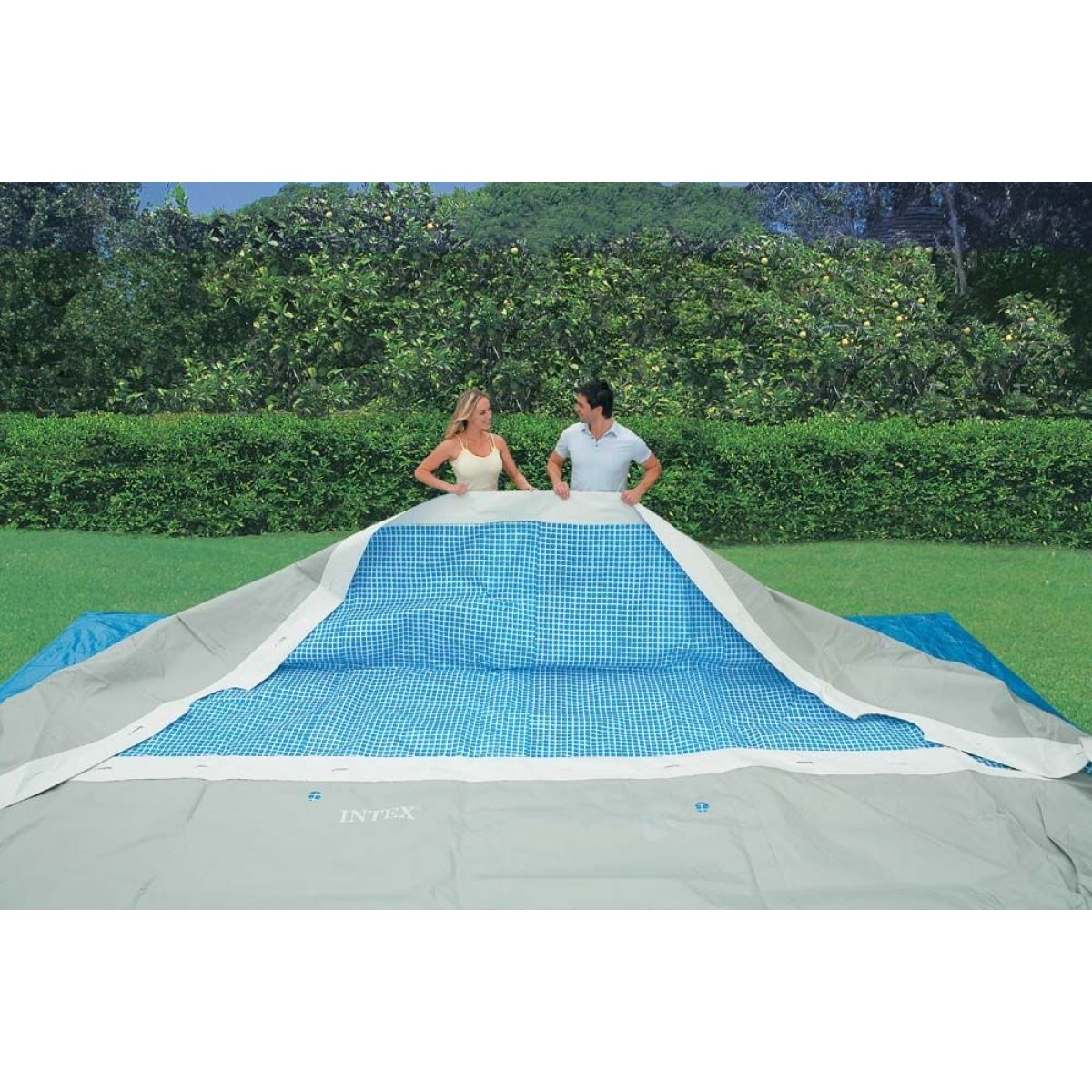 Чашковый пакет 7,32×3,66×1,32 м армированный для каркасного бассейна Rectangular Ultra Frame INTEX 12446A Чашковый пакет 7,32×3,66×1,32 м армированный для каркасного бассейна Rectangular Ultra Frame INTEX 12446A