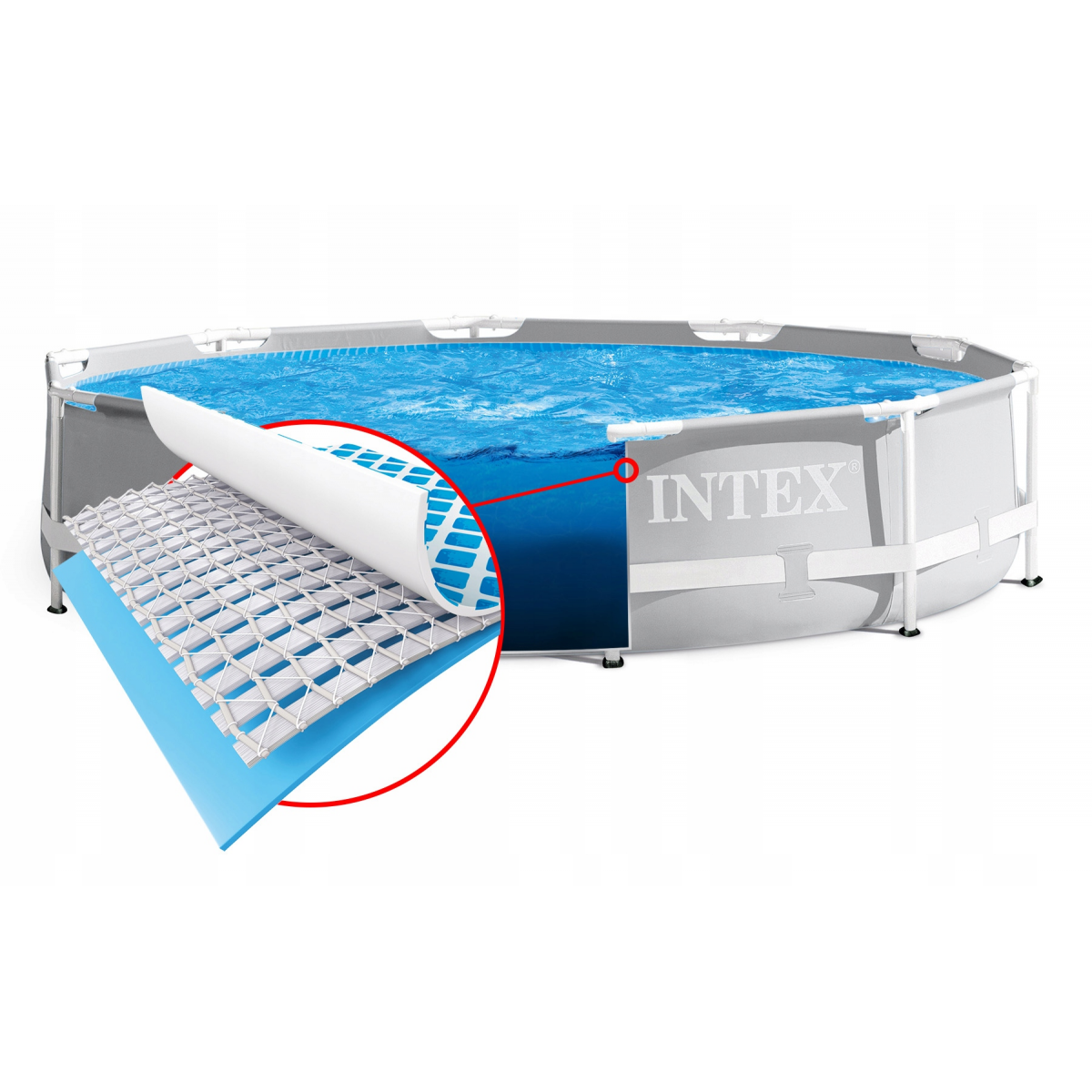 Чаша сменная 7,32 х 1,32 м для каркасного бассейна Ultra Frame INTEX 12439A Чаша сменная 7,32 х 1,32 м для каркасного бассейна Ultra Frame INTEX 12439A